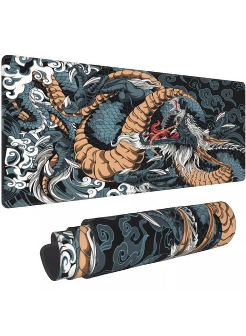 Japanese Dragon Gaming Mouse Pad - Extended Size 80 x 30 CM